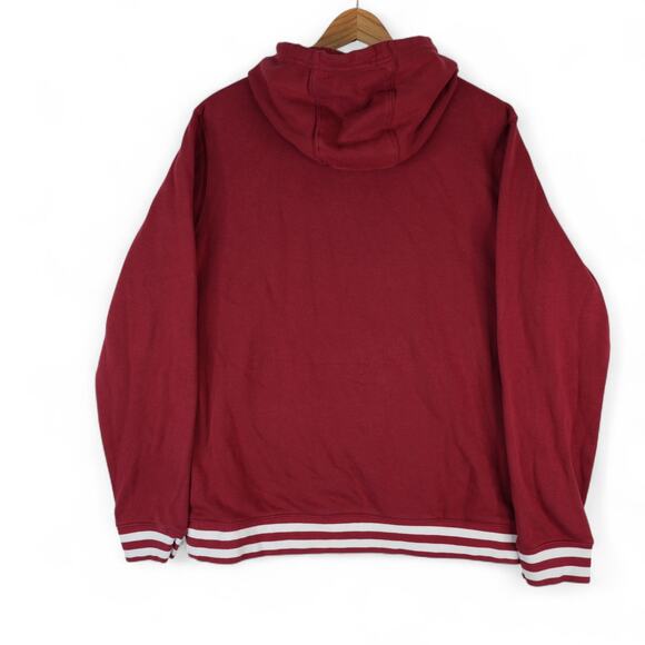 Nike Hoodie Mens L Red White Alabama Crimson Tide Embroidered Fleece Sweatshirt - Picture 2 of 9